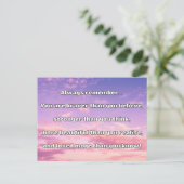 Empath Bravery Positieve Aanmoediging Quote Briefkaart (Staand voorkant)