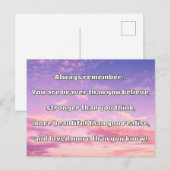 Empath Bravery Positieve Aanmoediging Quote Briefkaart (Voorkant / Achterkant)