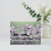 Empath Bravery Positieve Aanmoediging Quote Briefkaart (Staand voorkant)