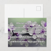 Empath Bravery Positieve Aanmoediging Quote Briefkaart (Voorkant / Achterkant)