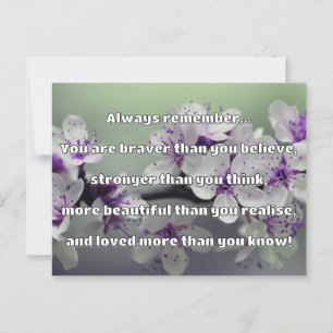 Empath Bravery Positieve Aanmoediging Quote Briefkaart
