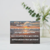 Empath Bravery Positieve Aanmoediging Quote Briefkaart (Staand voorkant)