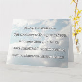Empath Bravery Positieve Aanmoediging Quote Kaart (Gele Bloem)