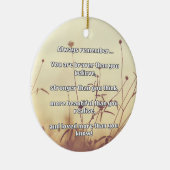 Empath Bravery Positieve Aanmoediging Quote Keramisch Ornament (Rechts)