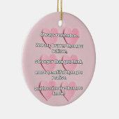 Empath Bravery Positieve Aanmoediging Quote Keramisch Ornament (Rechts)