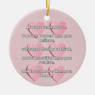 Empath Bravery Positieve Aanmoediging Quote Keramisch Ornament