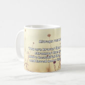 Empath Bravery Positieve Aanmoediging Quote Koffiemok (Voorkant links)