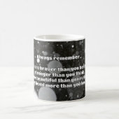 Empath Bravery Positieve Aanmoediging Quote Koffiemok (Center)