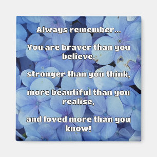 Empath Bravery Positieve Aanmoediging Quote Magneet