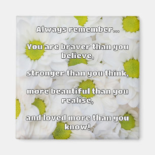 Empath Bravery Positieve Aanmoediging Quote Magneet