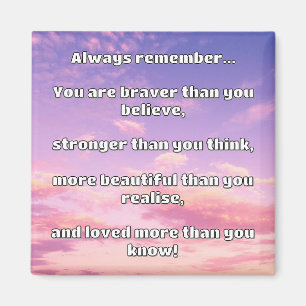 Empath Bravery Positieve Aanmoediging Quote Magneet