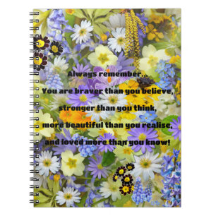 Empath Bravery Positieve Aanmoediging Quote Notitieboek