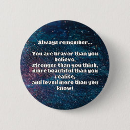 Empath Bravery Positieve Aanmoediging Quote Ronde Button 5,7 Cm