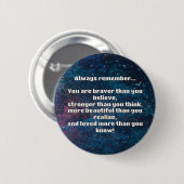 Empath Bravery Positieve Aanmoediging Quote Ronde Button 5,7 Cm (Voorkant /achterkant)