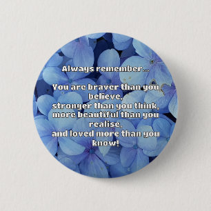 Empath Bravery Positieve Aanmoediging Quote Ronde Button 5,7 Cm