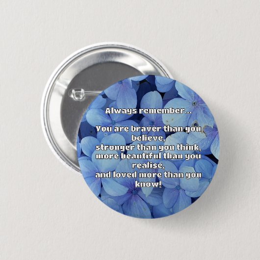 Empath Bravery Positieve Aanmoediging Quote Ronde Button 5,7 Cm (Voorkant /achterkant)