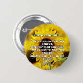 Empath Bravery Positieve Aanmoediging Quote Ronde Button 5,7 Cm (Voorkant /achterkant)