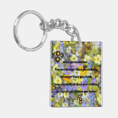 Empath Bravery Positieve Aanmoediging Quote Sleutelhanger (Voorkant Links)