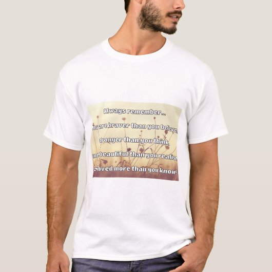 Empath Bravery Positieve Aanmoediging Quote T-shirt (Voorkant)