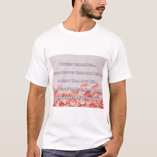 Empath Bravery Positieve Aanmoediging Quote T-shirt (Voorkant)