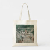 Empath Bravery Positieve Aanmoediging Quote Tote Bag (Achterkant)