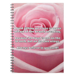 Empath Gelooof Positieve Aanmoedigingsquote  Notitieboek