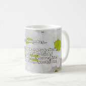 Empath Moed Positieve Aanmoedigingsquote Koffiemok (Voorkant rechts)