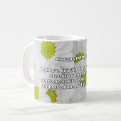 Empath Moed Positieve Aanmoedigingsquote Koffiemok (Voorkant links)