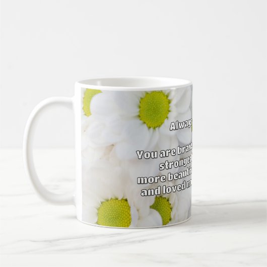 Empath Moed Positieve Aanmoedigingsquote Koffiemok (Links)