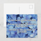 Empath Shine positieve aanmoedigingsquote Briefkaart (Voorkant / Achterkant)