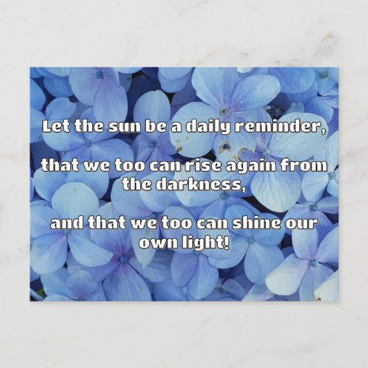 Empath Shine positieve aanmoedigingsquote Briefkaart (Voorkant)