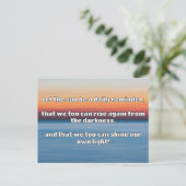 Empath Shine positieve aanmoedigingsquote Briefkaart (Staand voorkant)