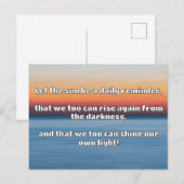 Empath Shine positieve aanmoedigingsquote Briefkaart (Voorkant / Achterkant)