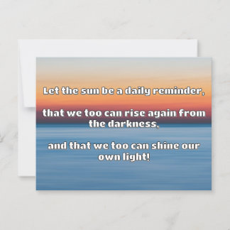 Empath Shine positieve aanmoedigingsquote Briefkaart