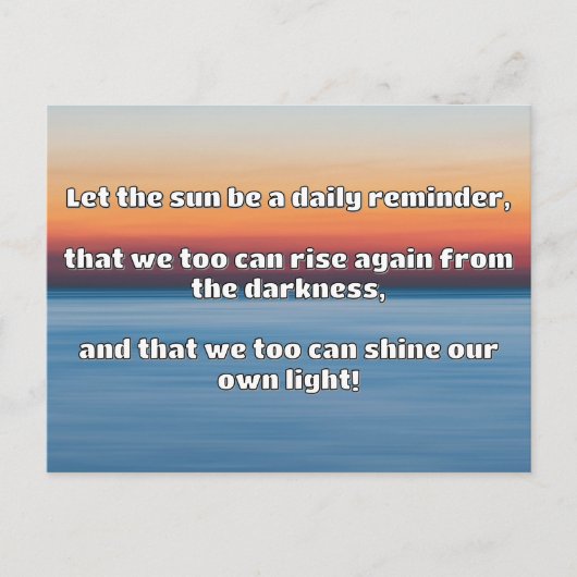 Empath Shine positieve aanmoedigingsquote Briefkaart (Voorkant)