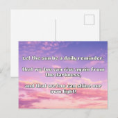 Empath Shine positieve aanmoedigingsquote Briefkaart (Voorkant / Achterkant)