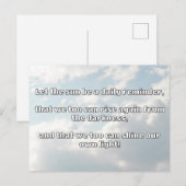Empath Shine positieve aanmoedigingsquote Briefkaart (Voorkant / Achterkant)