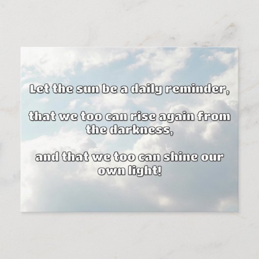 Empath Shine positieve aanmoedigingsquote Briefkaart (Voorkant)