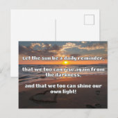 Empath Shine positieve aanmoedigingsquote Briefkaart (Voorkant / Achterkant)