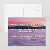 Empath Shine positieve aanmoedigingsquote Briefkaart (Voorkant / Achterkant)