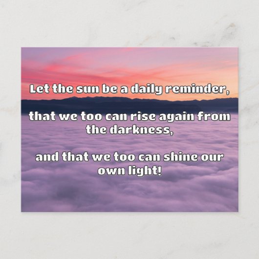 Empath Shine positieve aanmoedigingsquote Briefkaart (Voorkant)