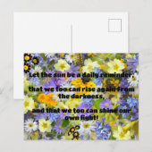 Empath Shine positieve aanmoedigingsquote Briefkaart (Voorkant / Achterkant)
