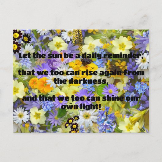 Empath Shine positieve aanmoedigingsquote Briefkaart (Voorkant)