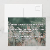 Empath Shine positieve aanmoedigingsquote Briefkaart (Voorkant / Achterkant)