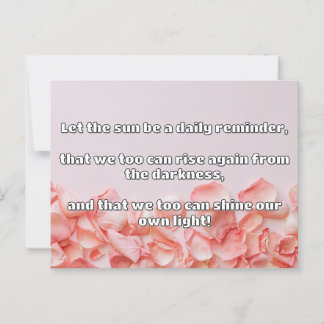 Empath Shine positieve aanmoedigingsquote Briefkaart