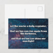 Empath Shine positieve aanmoedigingsquote Briefkaart (Voorkant / Achterkant)