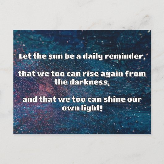 Empath Shine positieve aanmoedigingsquote Briefkaart (Voorkant)