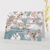 Empath Shine positieve aanmoedigingsquote Kaart (Gele Bloem)