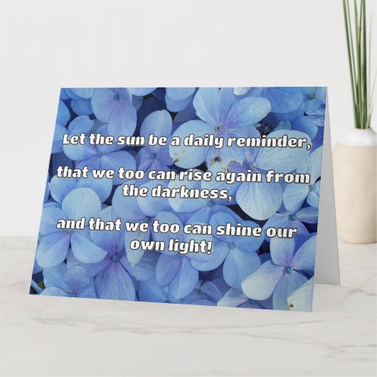 Empath Shine positieve aanmoedigingsquote Kaart (Voorkant)