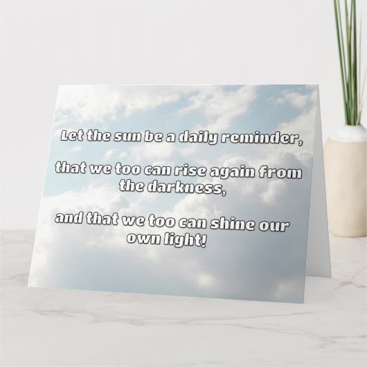 Empath Shine positieve aanmoedigingsquote Kaart (Voorkant)